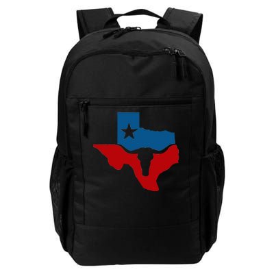 Texas Flag Longhorn Logo Daily Commute Backpack