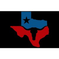 Texas Flag Longhorn Logo Bumper Sticker