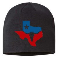 Texas Flag Longhorn Logo Sustainable Beanie