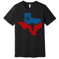 Texas Flag Longhorn Logo Premium T-Shirt