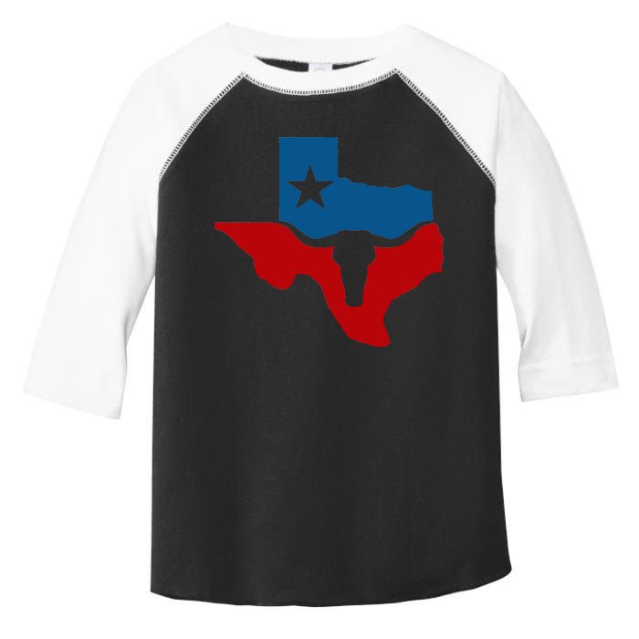 Texas Flag Longhorn Logo Toddler Fine Jersey T-Shirt