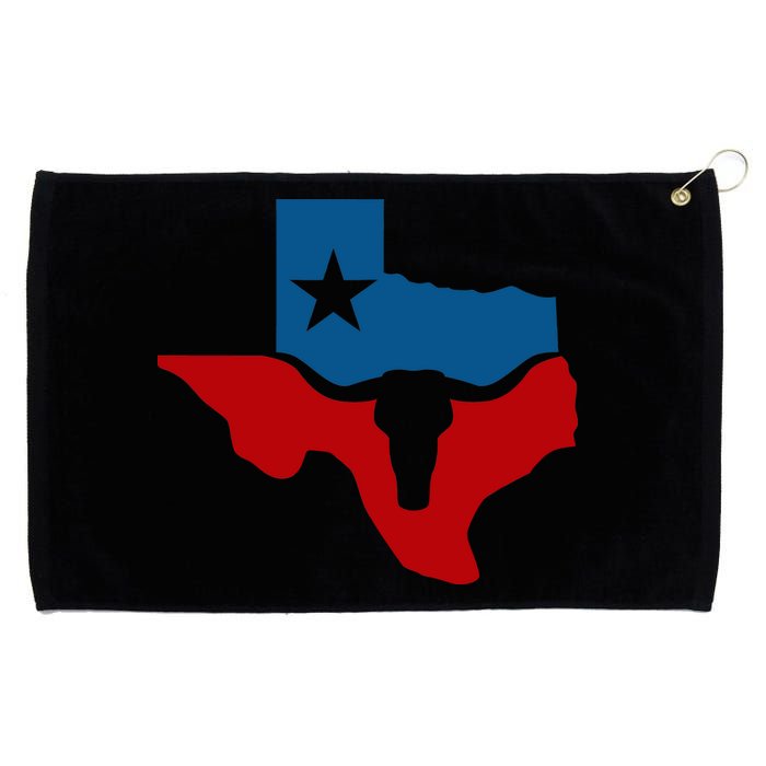 Texas Flag Longhorn Logo Grommeted Golf Towel