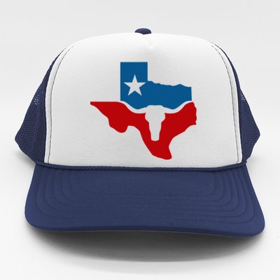 Texas Flag Longhorn Logo Trucker Hat