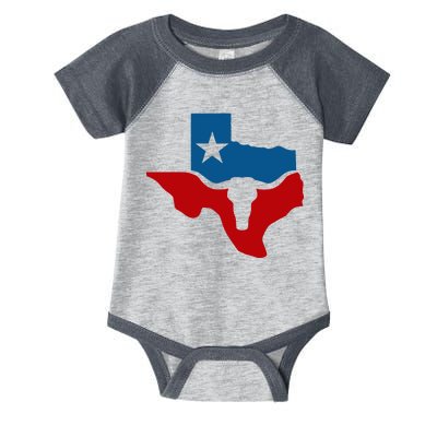 Texas Flag Longhorn Logo Infant Baby Jersey Bodysuit