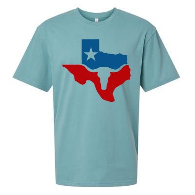 Texas Flag Longhorn Logo Sueded Cloud Jersey T-Shirt