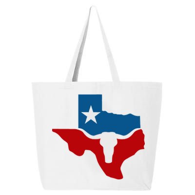 Texas Flag Longhorn Logo 25L Jumbo Tote