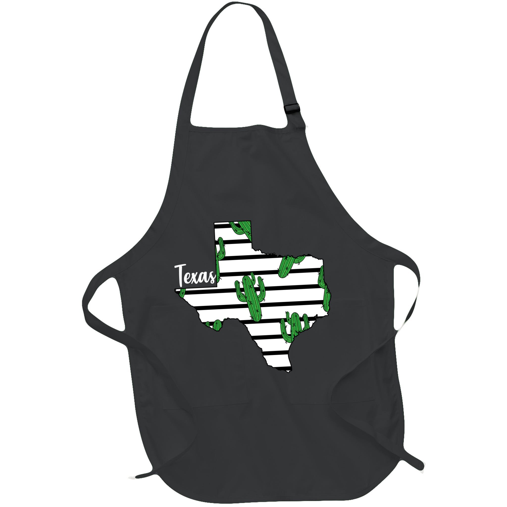Texas Floral Cactus Apron