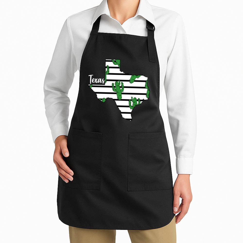 Texas Floral Cactus Apron