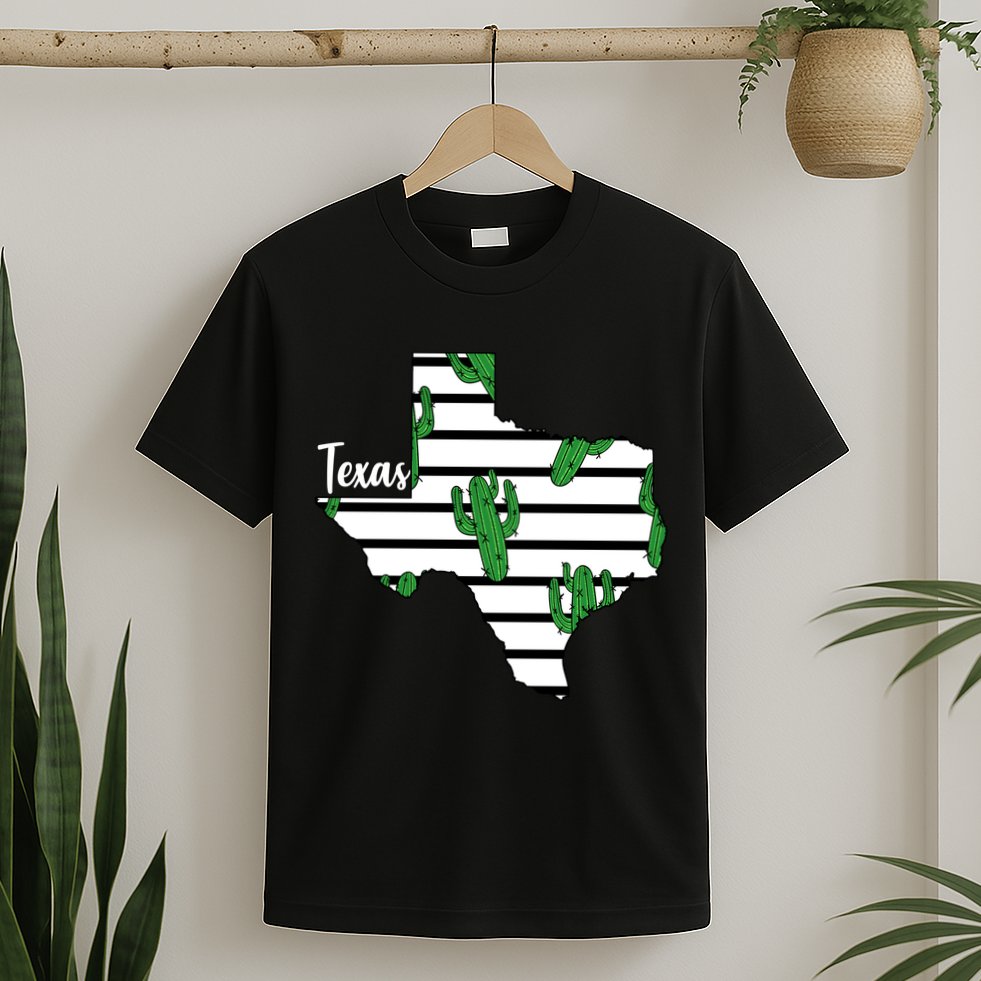 Texas Floral Cactus T-Shirt