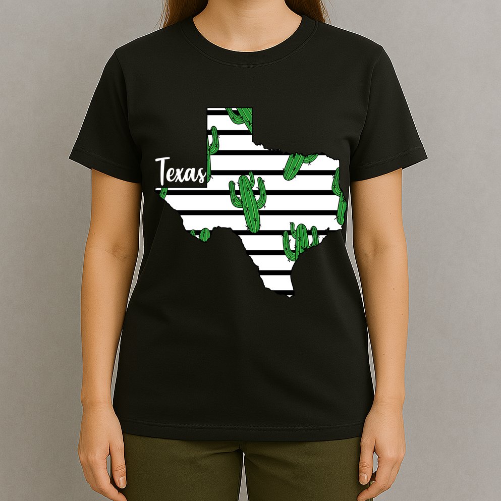 Texas Floral Cactus T-Shirt