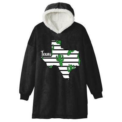 Texas Floral Cactus Hooded Wearable Blanket