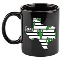 Texas Floral Cactus 11oz C Handle Ceramic Mug