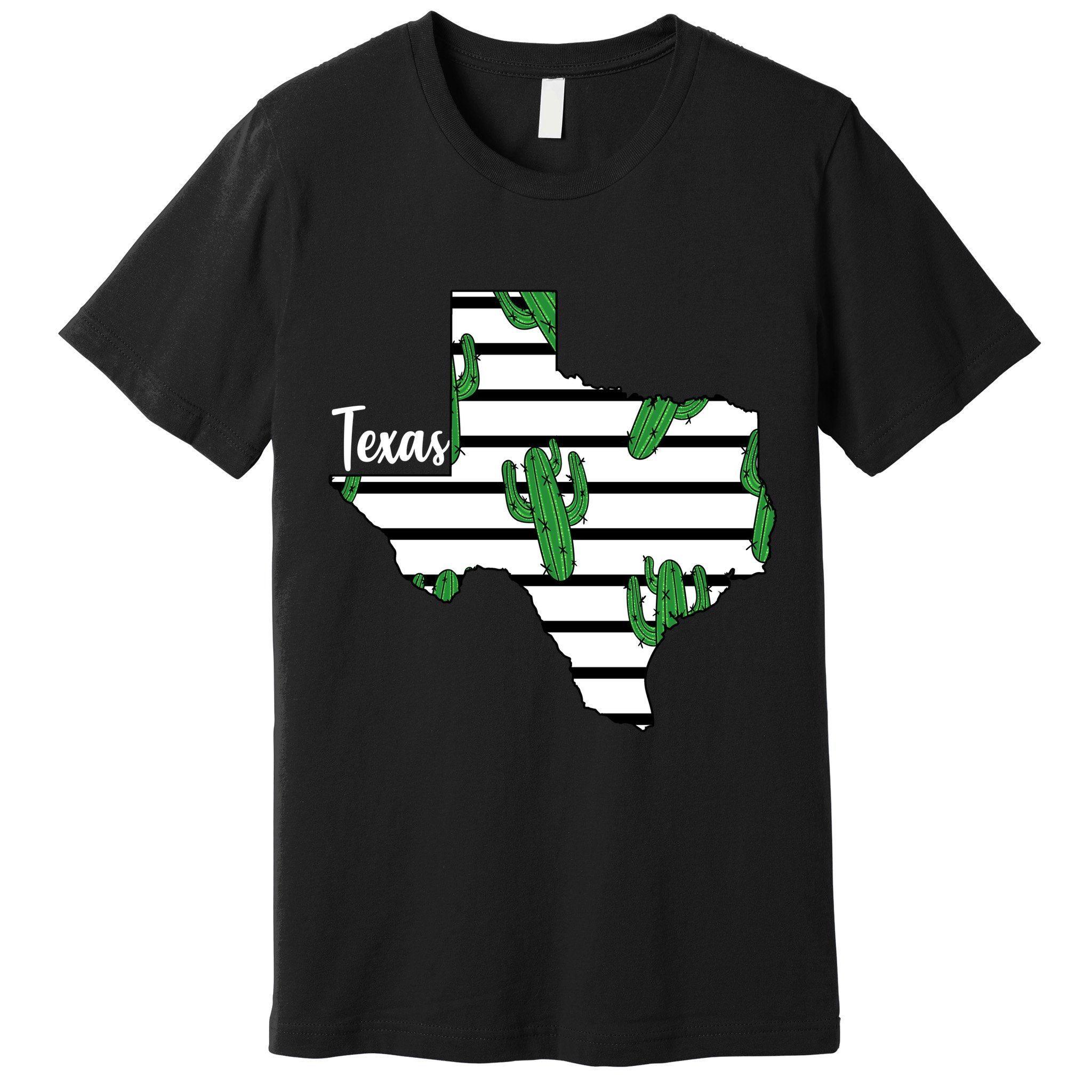 Texas Floral Cactus Premium T-Shirt