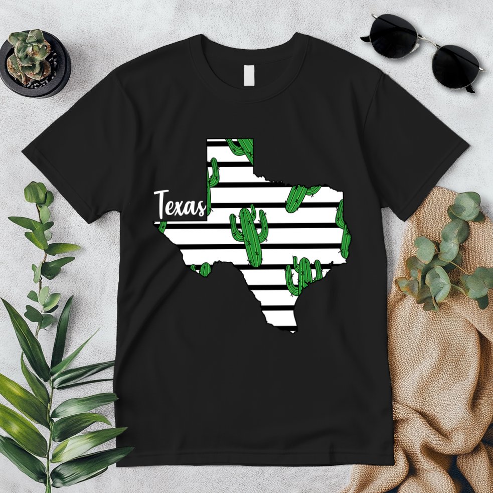 Texas Floral Cactus Premium T-Shirt