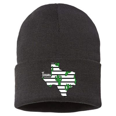 Texas Floral Cactus Sustainable Knit Beanie