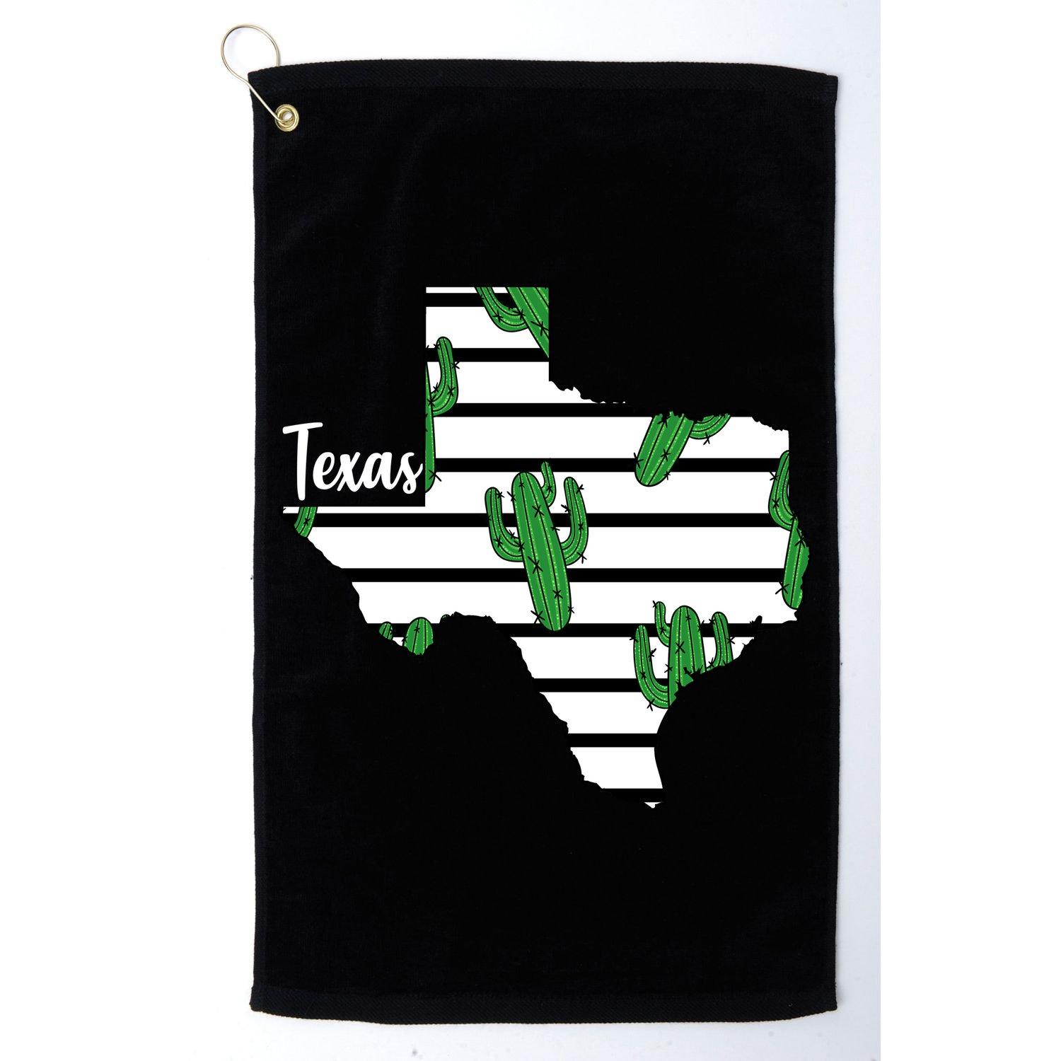 Texas Floral Cactus Golf Towel