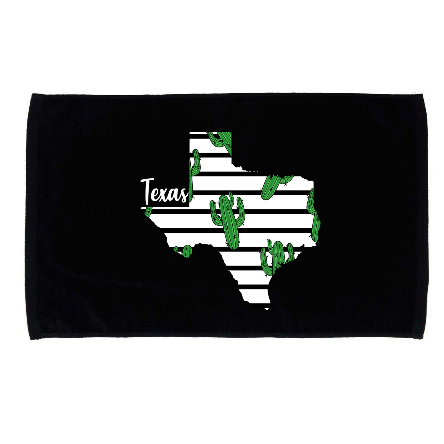 Texas Floral Cactus Microfiber Hand Towel