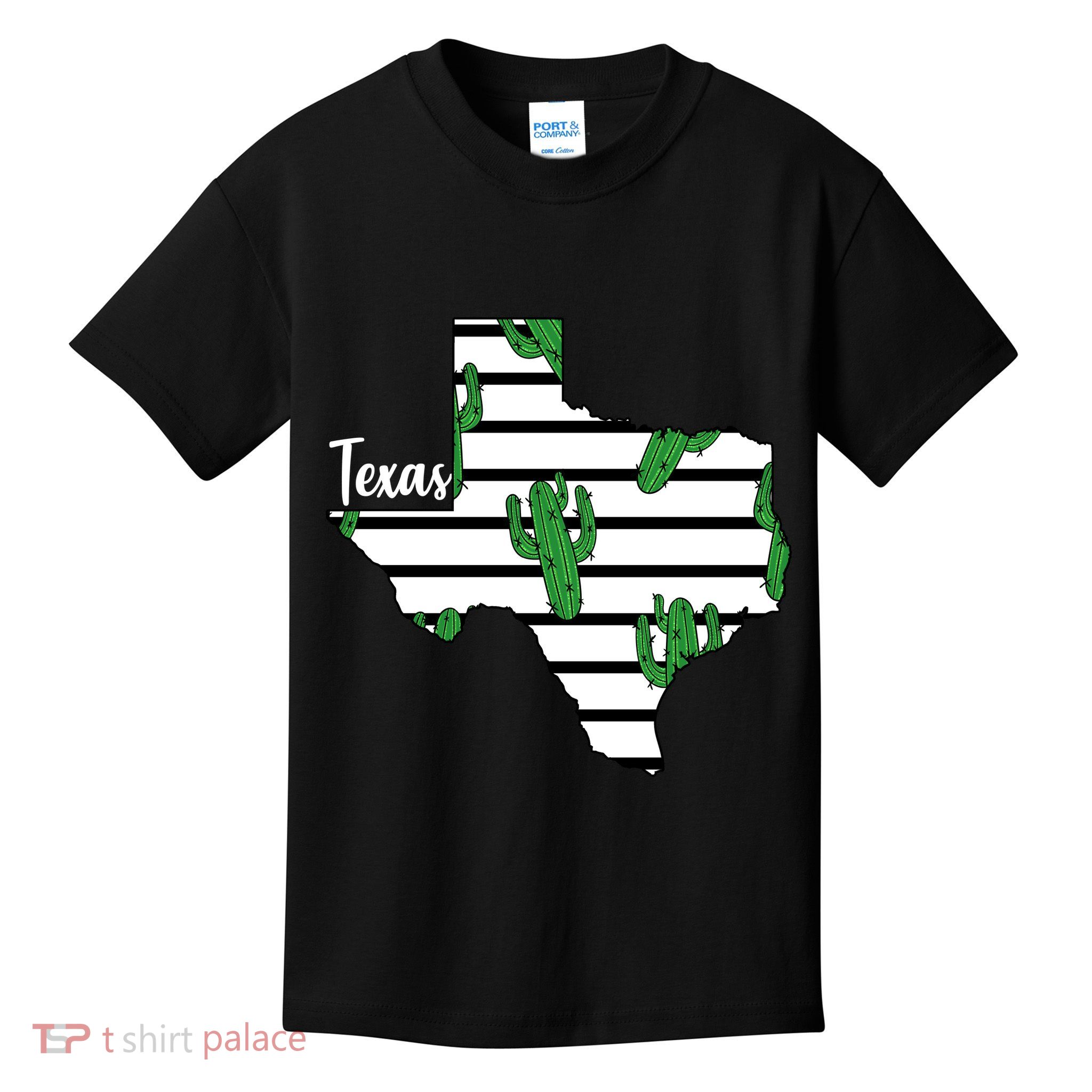 Texas Floral Cactus Kids T-Shirt