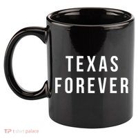Texas Forever 11oz C Handle Ceramic Mug