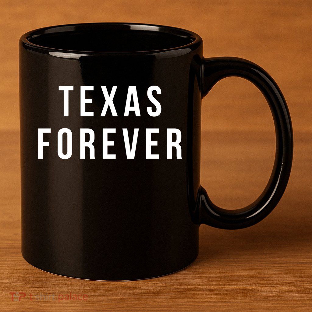Texas Forever 11oz C Handle Ceramic Mug