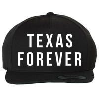 Texas Forever Wool Snapback Cap