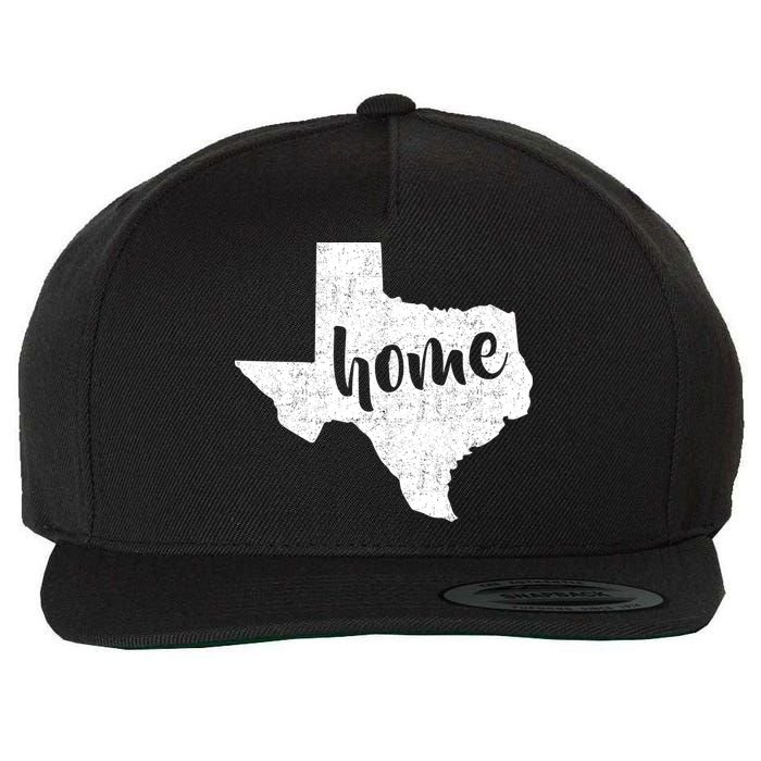 Texas Home State Wool Snapback Cap