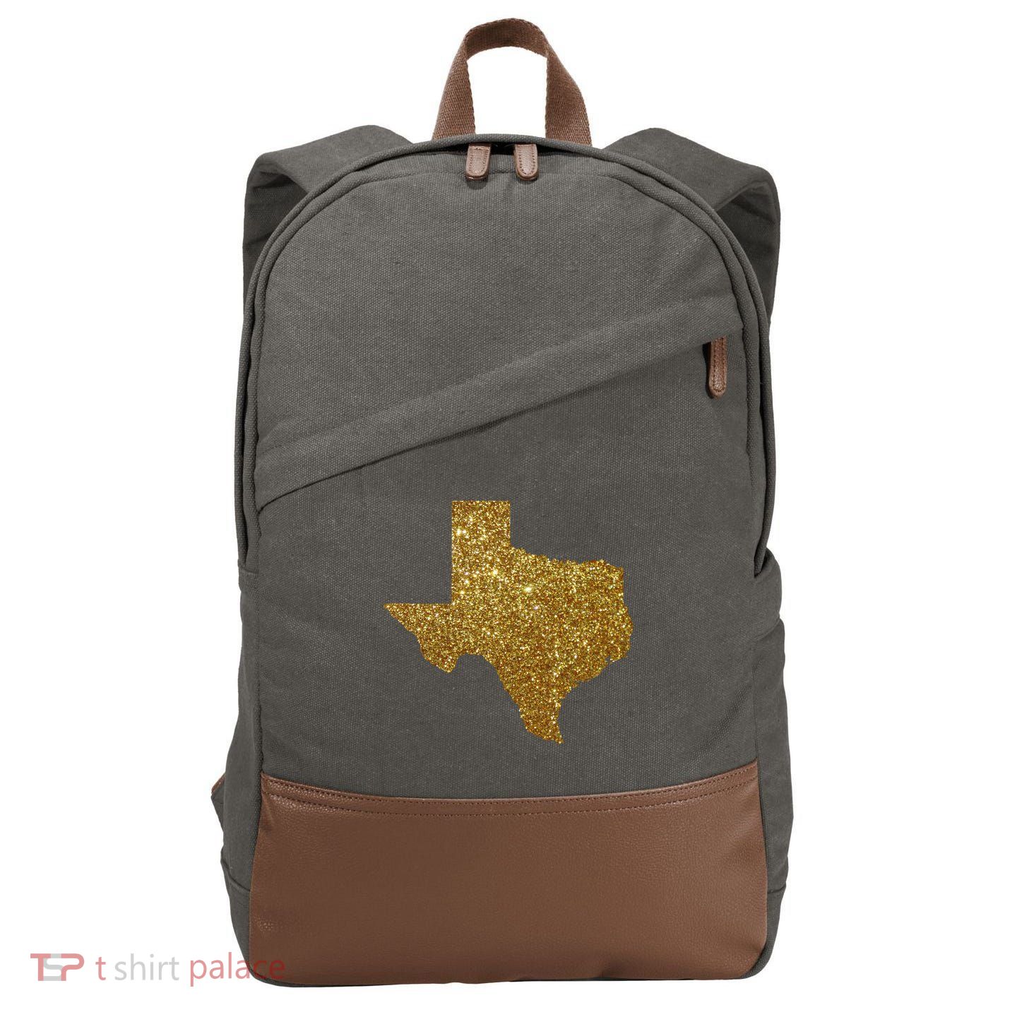 Texas Limited Edition Gold Glitz Cotton Canvas Backpack