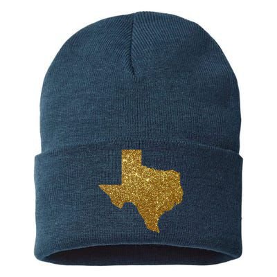 Texas Limited Edition Gold Glitz Sustainable Knit Beanie