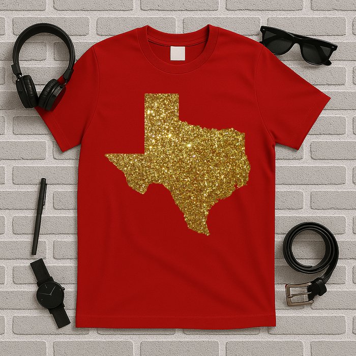 Texas Limited Edition Gold Glitz T-Shirt