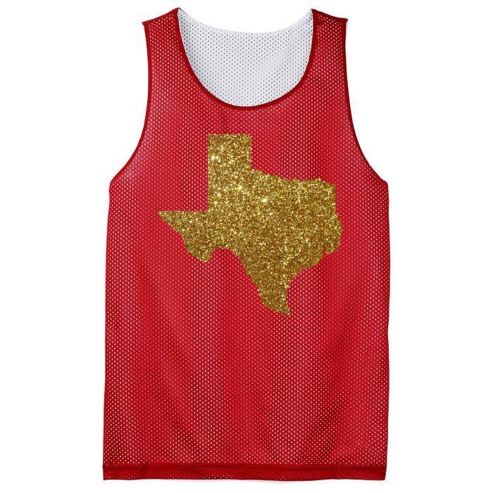 Texas Limited Edition Gold Glitz Mesh Reversible Basketball Jersey Tank