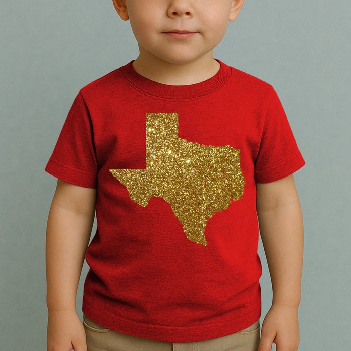Texas Limited Edition Gold Glitz Toddler T-Shirt