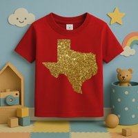Texas Limited Edition Gold Glitz Toddler T-Shirt