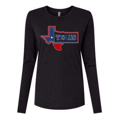 Texas Logo Womens Cotton Relaxed Long Sleeve T-Shirt