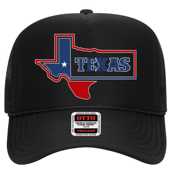 Texas Logo High Crown Mesh Back Trucker Hat