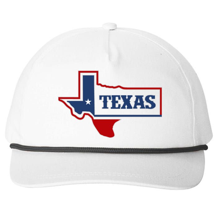 Texas Logo Snapback Five-Panel Rope Hat