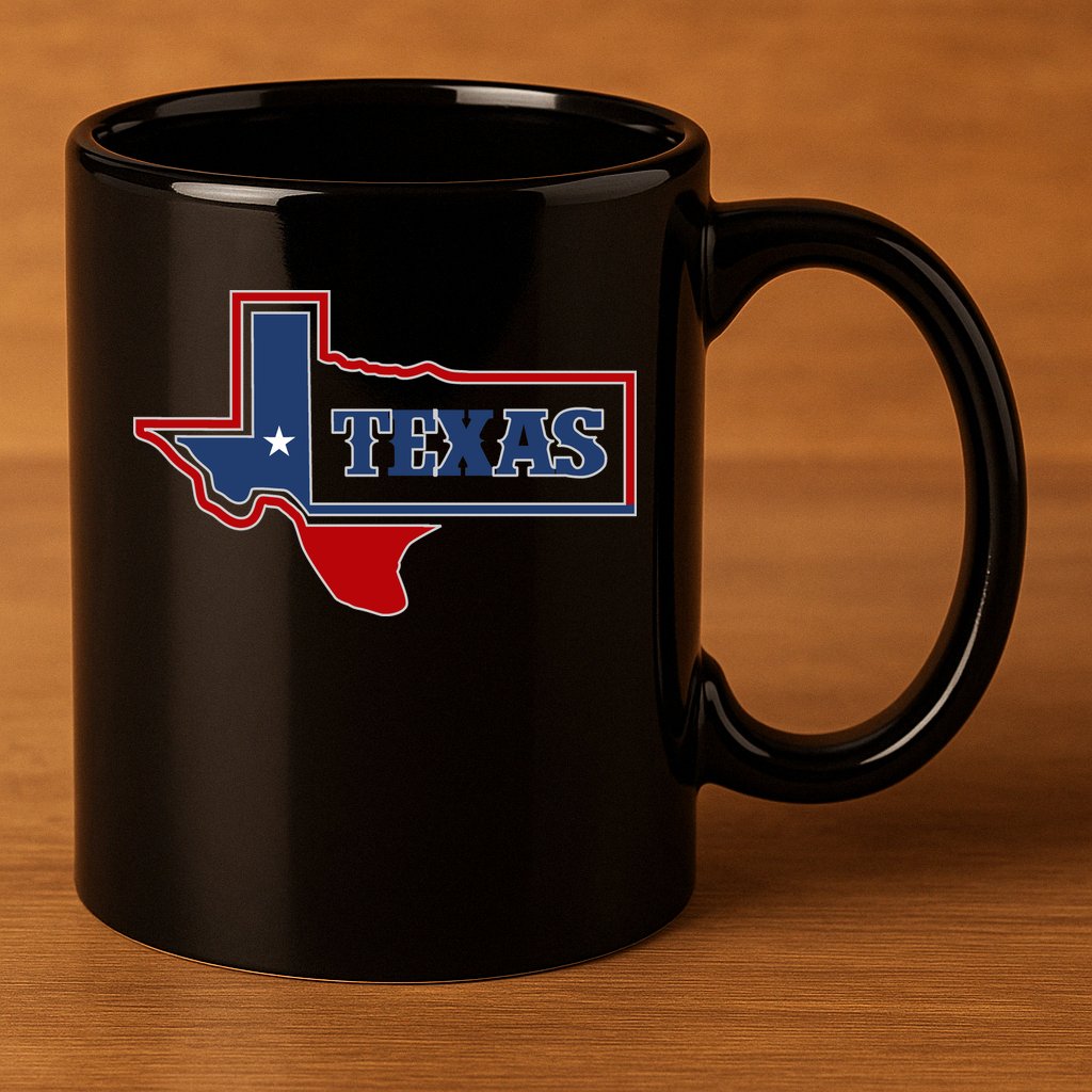 Texas Logo 11oz C Handle Ceramic Mug