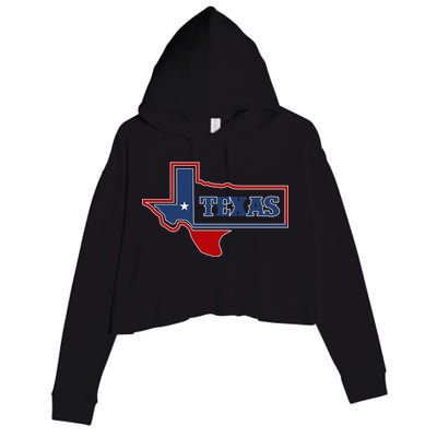 Texas Logo Crop Fleece Hoodie