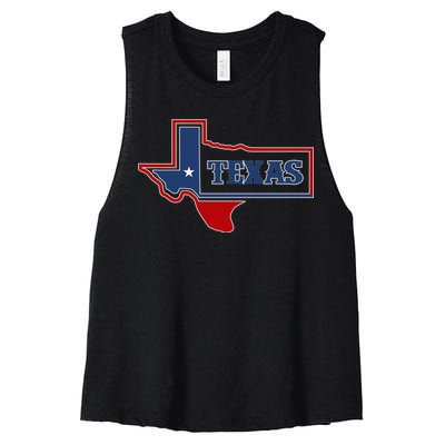 Texas Logo Women's Racerback Cropped Tank