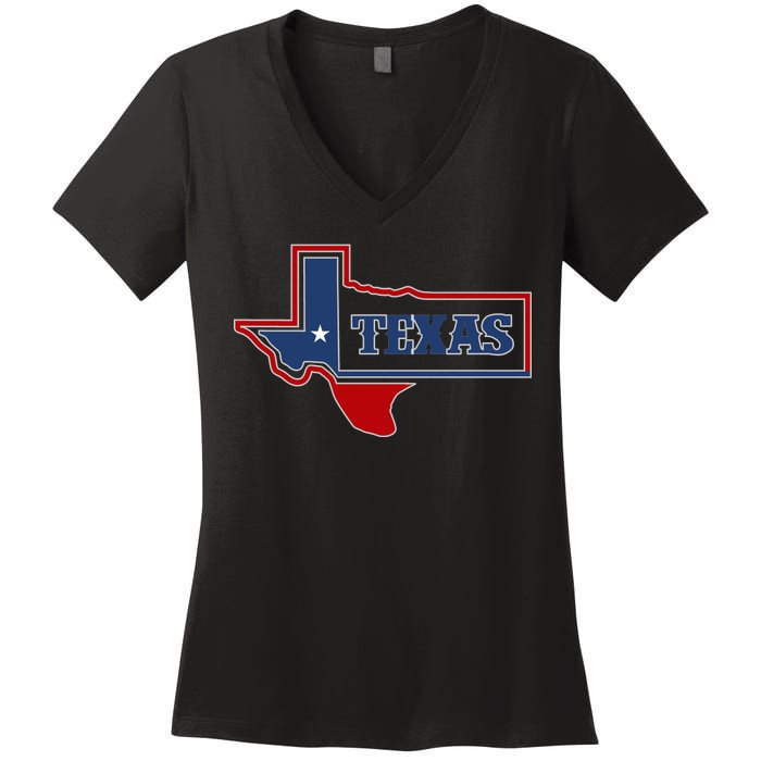 Texas Logo Women's V-Neck T-Shirt