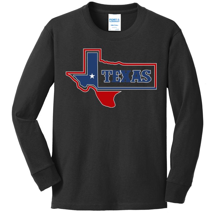 Texas Logo Kids Long Sleeve Shirt