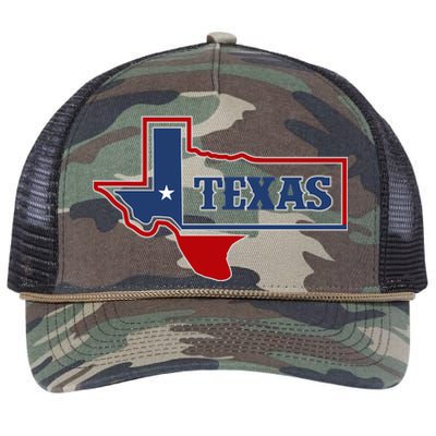 Texas Logo Retro Rope Trucker Hat Cap