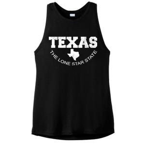 Texas Lone Star State Ladies PosiCharge Tri-Blend Wicking Tank