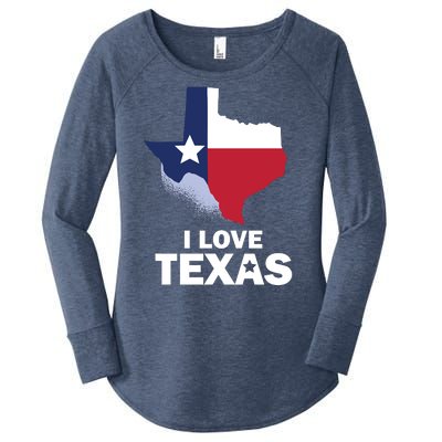 Texas Love Women's Perfect Tri Tunic Long Sleeve Shirt