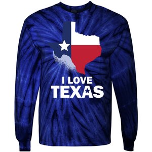 Texas Love Tie-Dye Long Sleeve Shirt