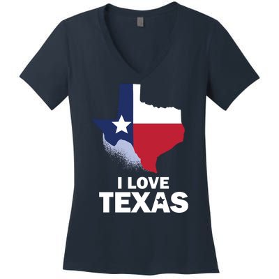 Texas Love Women's V-Neck T-Shirt