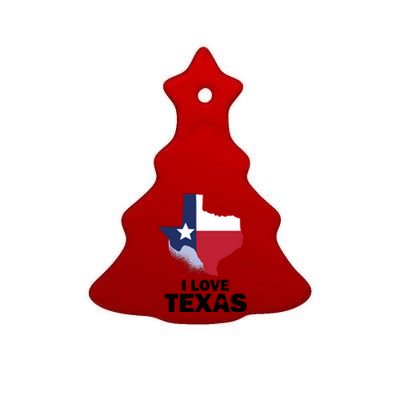 Texas Love Ceramic Tree Ornament