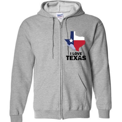 Texas Love Full Zip Hoodie