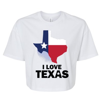 Texas Love Bella+Canvas Jersey Crop Tee