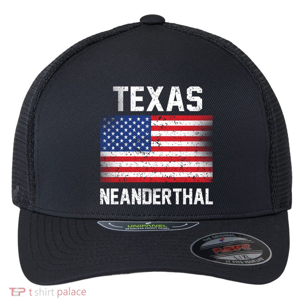 Texas Neanderthal  Flexfit Unipanel Trucker Cap