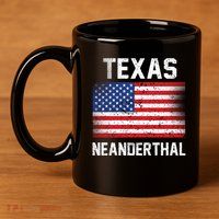 Texas Neanderthal  11oz C Handle Ceramic Mug
